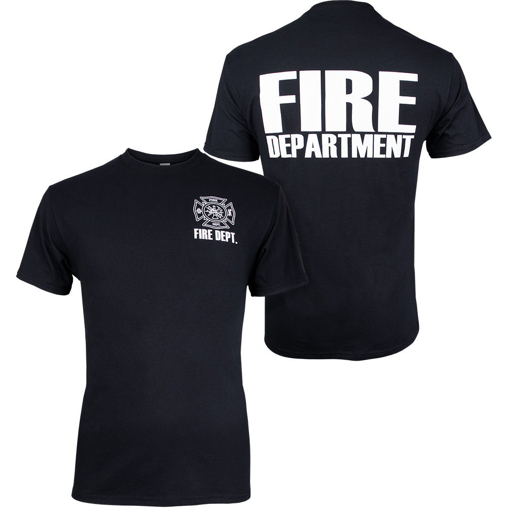 Fire Dept Logo Two Sided T-Shirt. 64-615 S