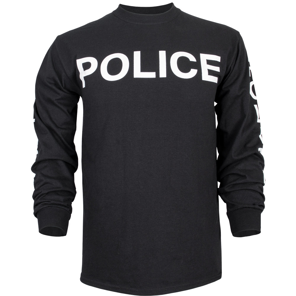 Police Long Sleeve T-Shirt. 64-6488 S