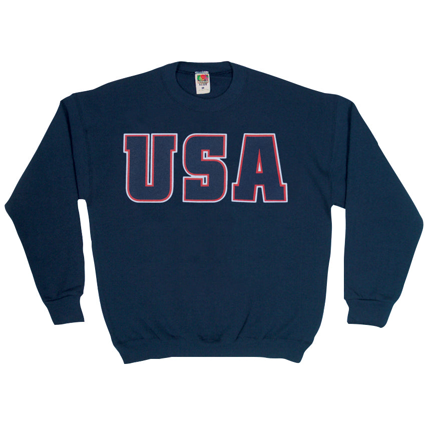 USA Flag Crewneck Sweatshirt. 64-6891 S