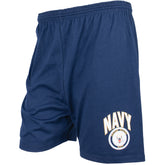 Navy Crest Running Shorts. 64-7932 S