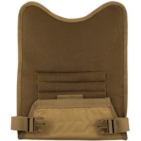 Isolated view of the backside of the padded back panel of the Vital Plate Carrier Vest.