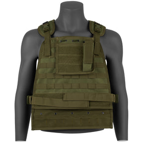 Gen II Modular Plate Carrier Vest with bottom flap open, showing the adjustable side straps.