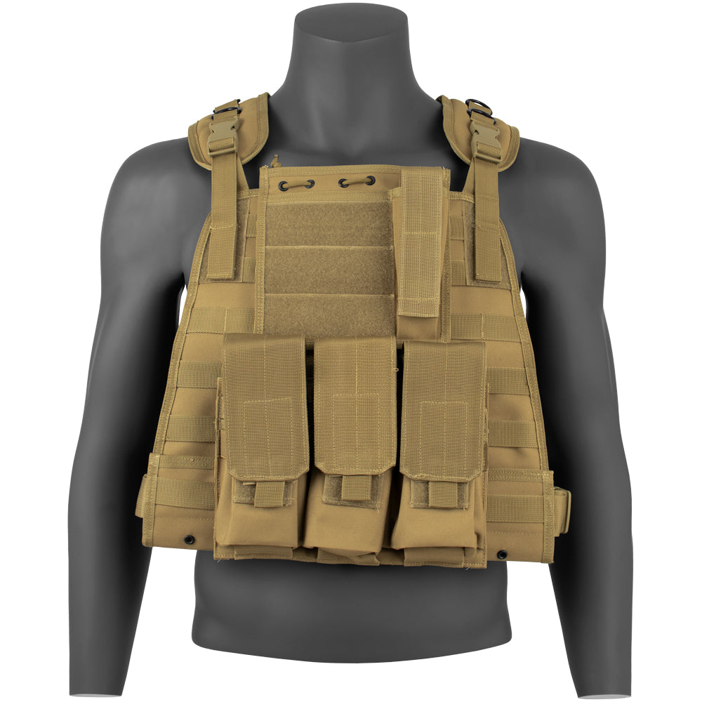 Lancer Tactical Modular Chest Rig MOLLE Vest With Hydration Pack