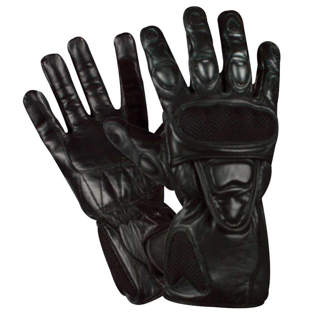 CLOSEOUT - Extended Cuff Hard Knuckle Glove (Black). 79-931 XL