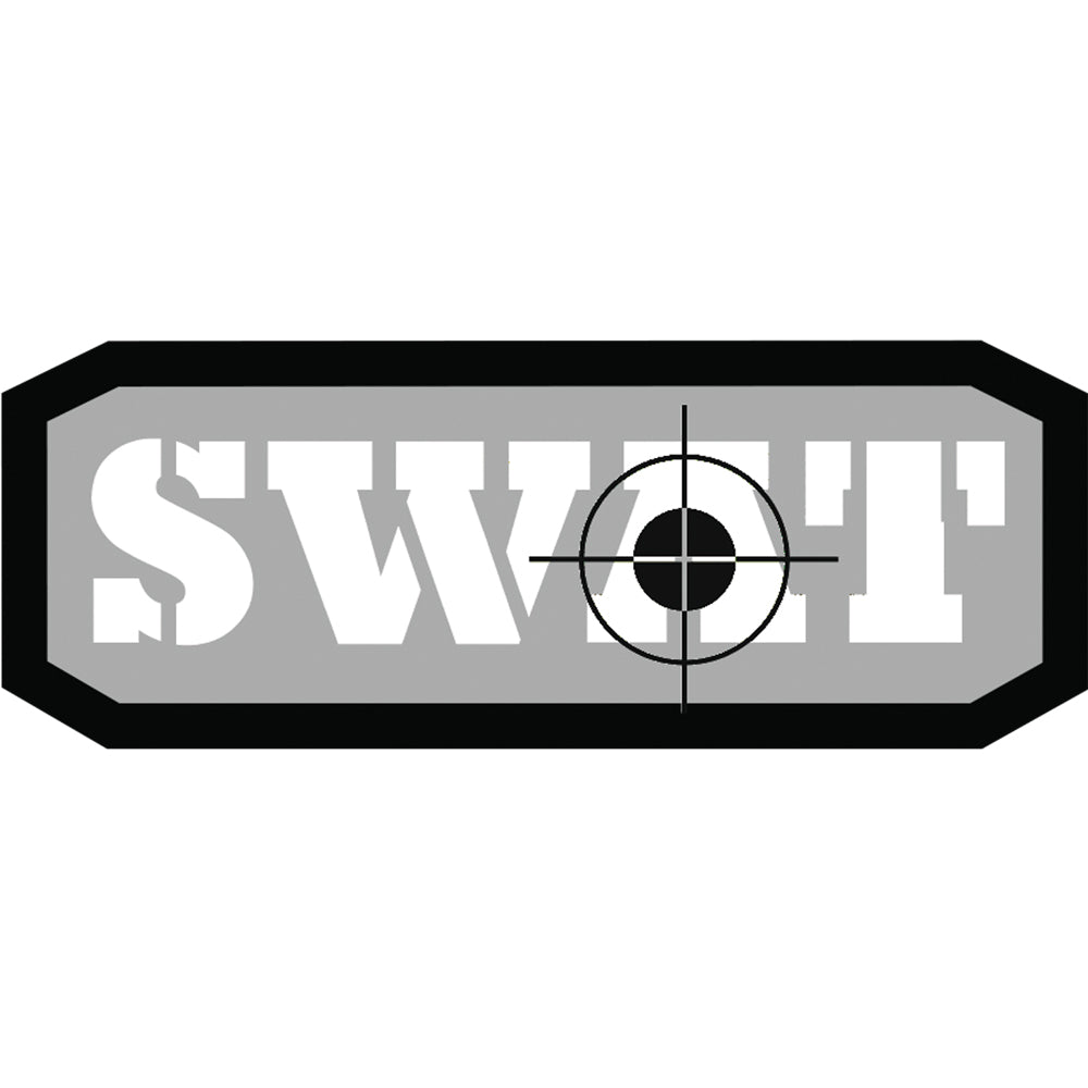 CLOSEOUT - SWAT Patch (White/Grey). 84P-481
