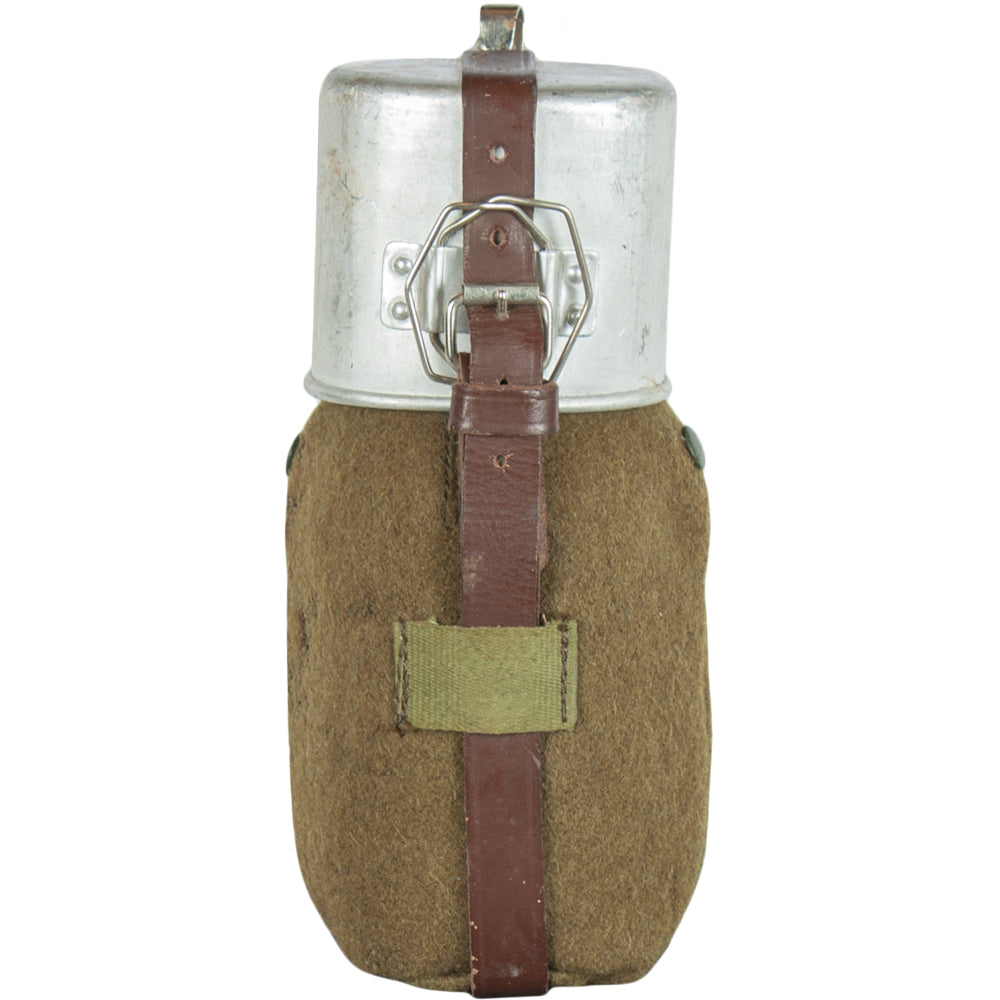 Romanian Military Aluminum Canteen with Cover and Cup. 94-871