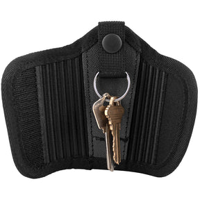 Opened Professional Series Silent Key Holder with a pair of keys inside.