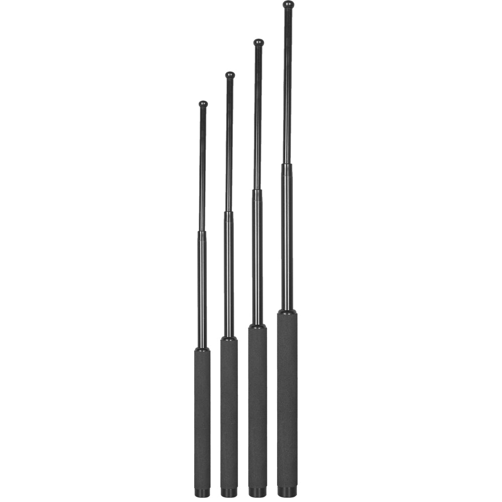 Expandable Steel Baton with all sizes next to eachother.