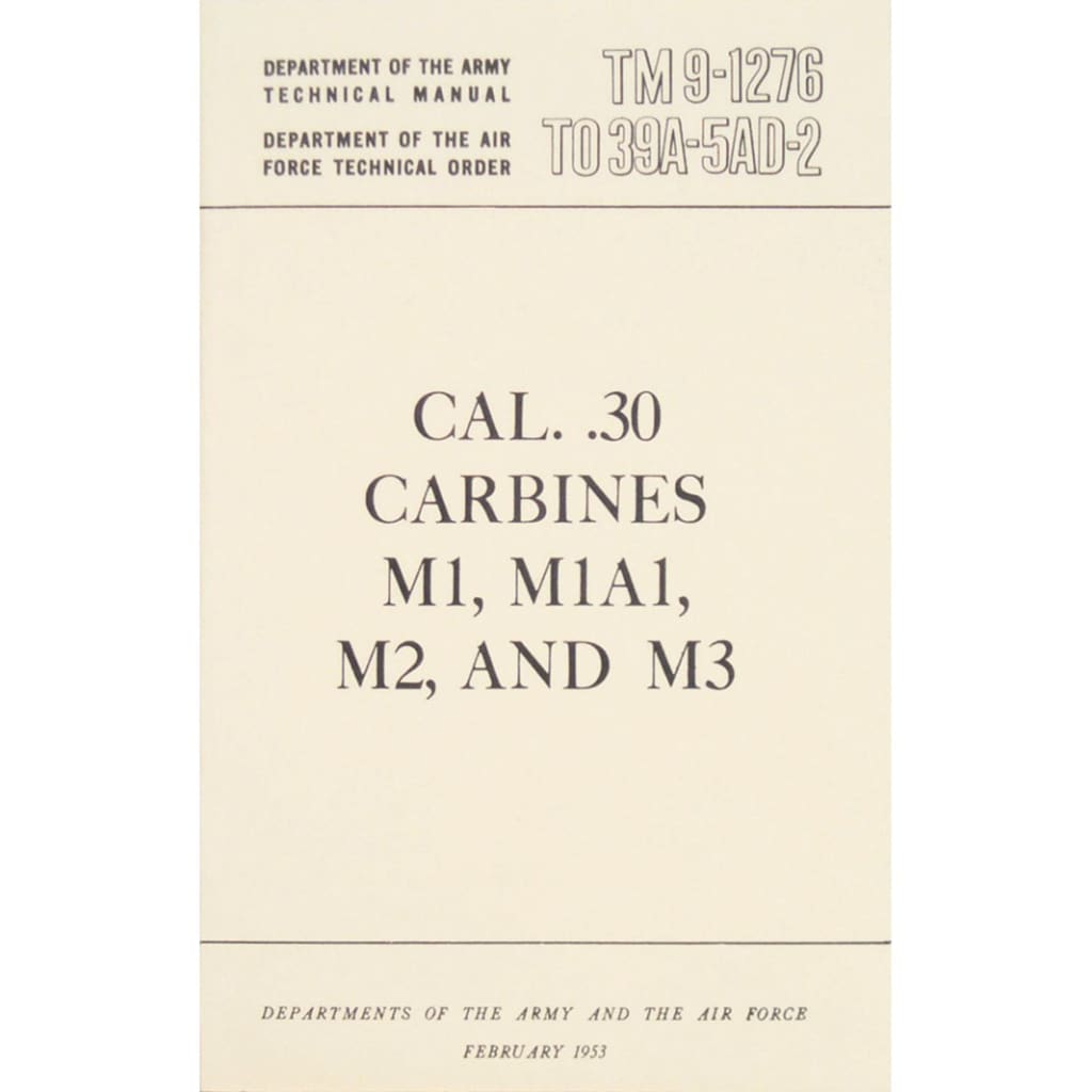 Cal .30 Carbines Technical Manual. 59-44