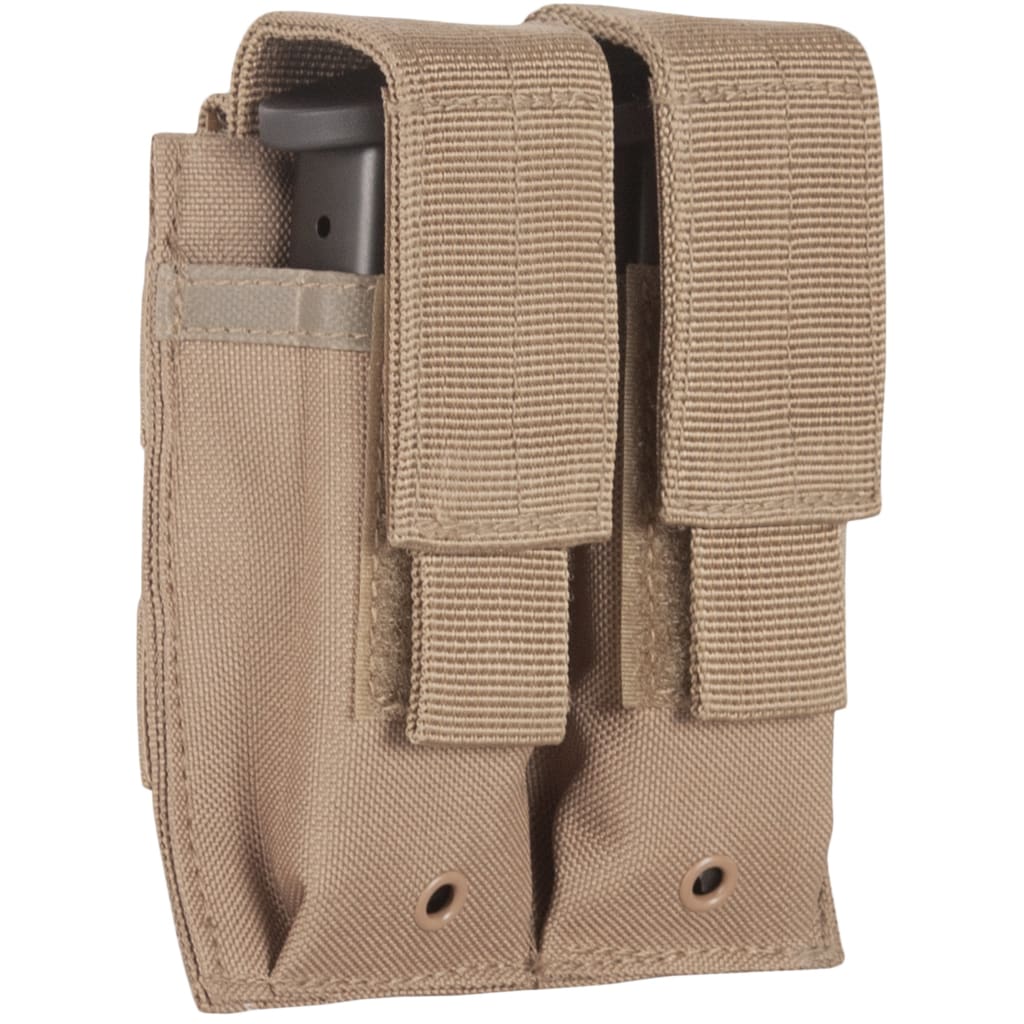 Quarter angle of Dual Pistol Mag Pouch. 