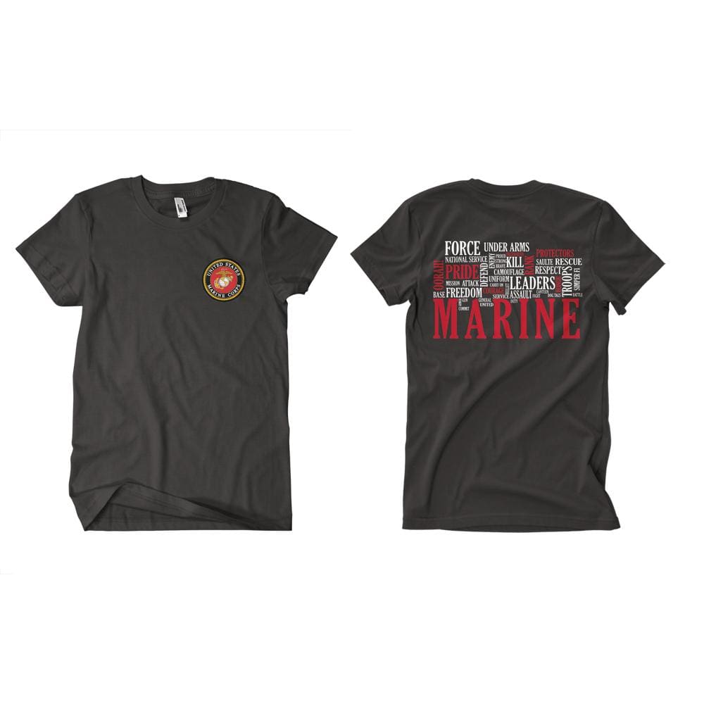 Marine Words Two-Sided T-Shirt. 63-4022 S