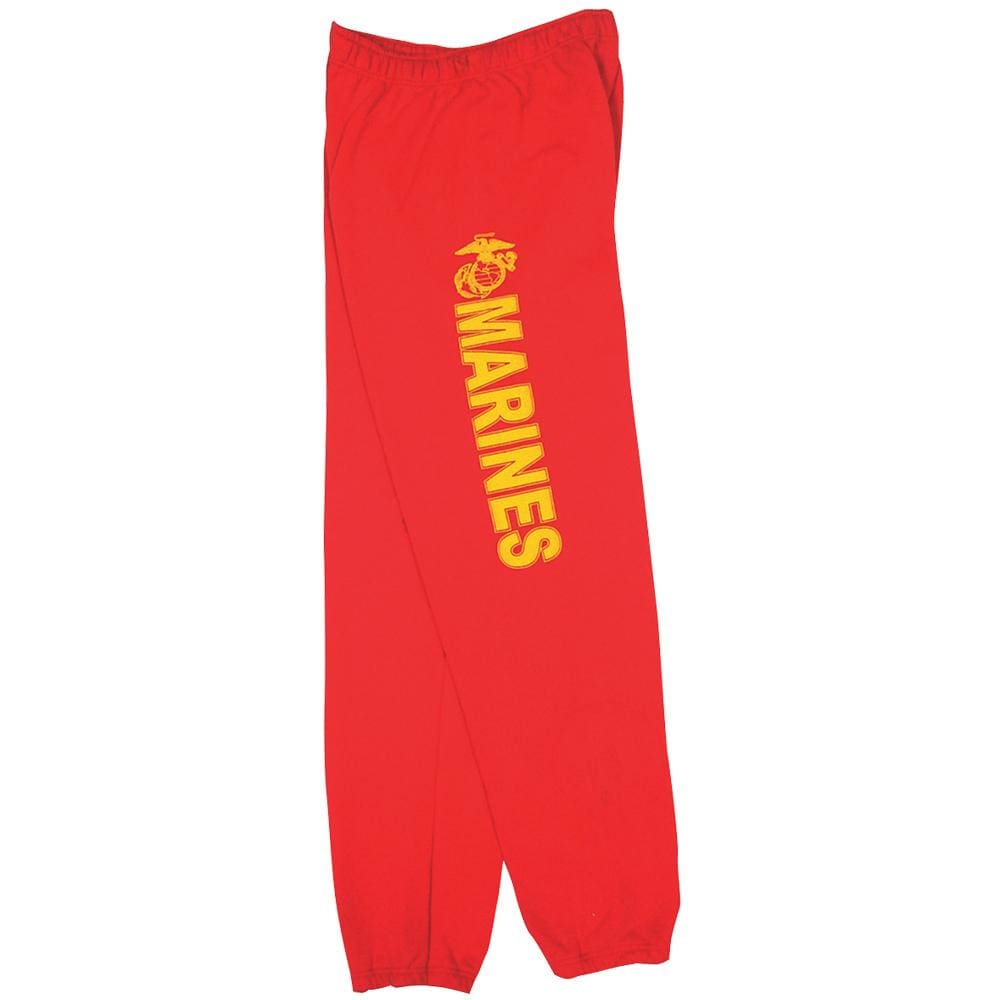 Marines Gold and Red Eagle Sweatpants. 64-765 S
