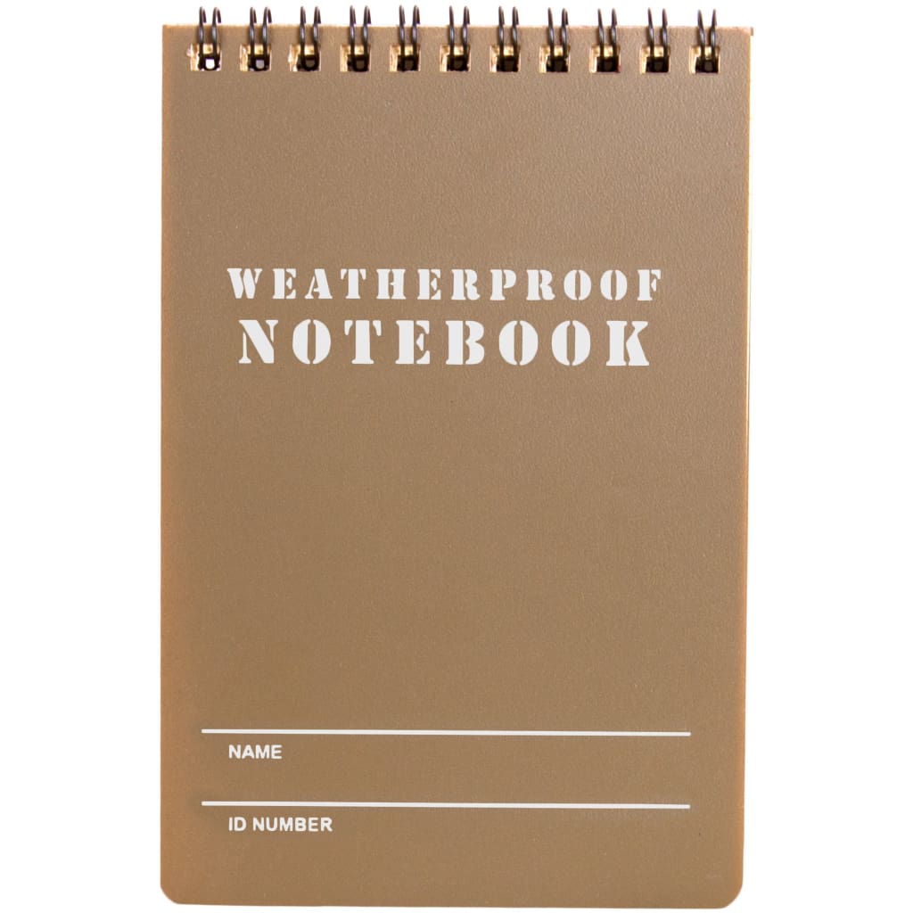 Military Style Weatherproof Notebook. 39-048