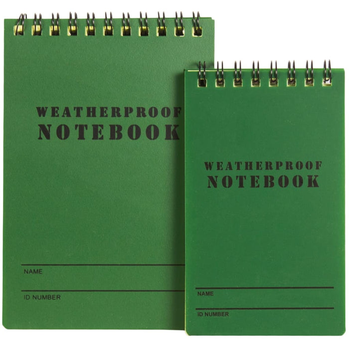 Outside Notebook Military Style Weatherproof Notebook (Pack of 6) - Fox Outdoor