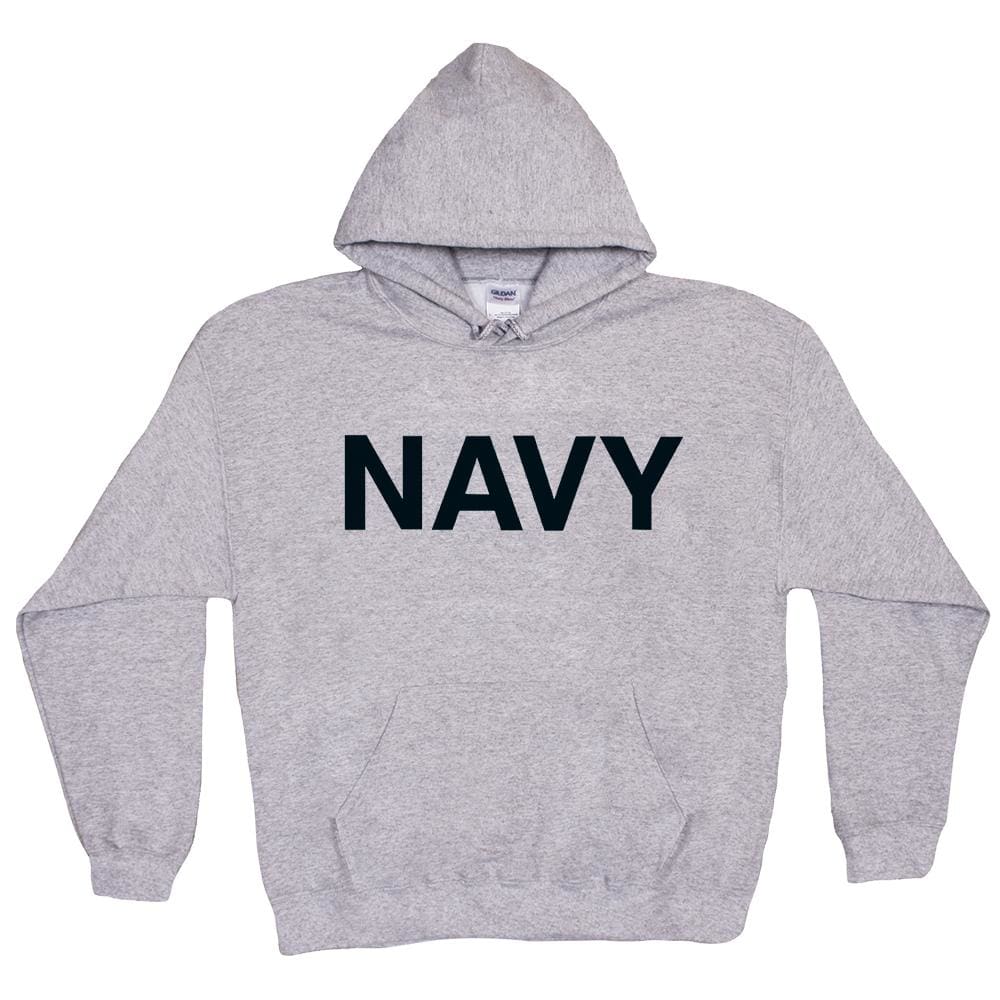 Navy Pullover Hoodie Sweatshirt. 64-861 S