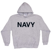 Navy Pullover Hoodie Sweatshirt. 64-861 S