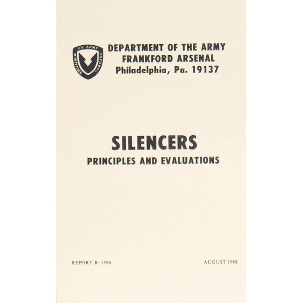 Silencers - Principles and Evaluations Manual. 59-58