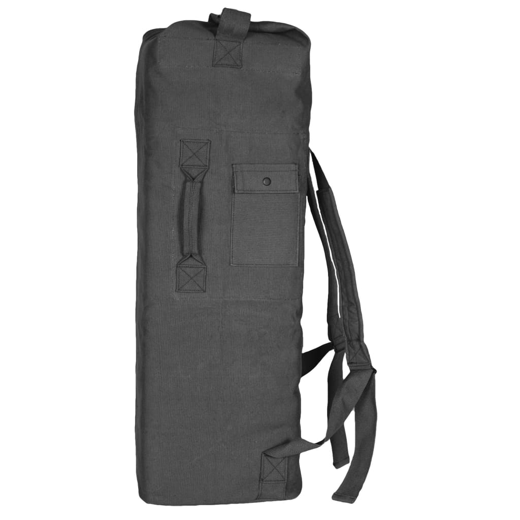 Two Strap Duffel Bag. 40-36 BLACK