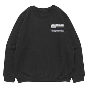 Vintage Flag Blue Line Crewneck Sweatshirts. 64-6821 S
