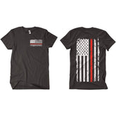CLOSEOUT - Vintage Flag Red Line Two-Sided T-Shirt (3XL). 63-4831 XXXL