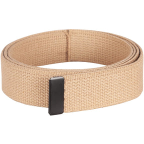 Web Belt with Brass Plated Roller Buckle. 44-15 KHAKI